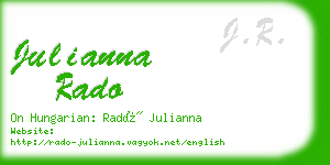 julianna rado business card